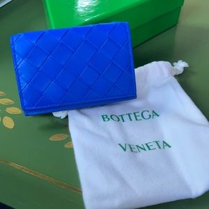 Bottega Veneta Calfskin Small Wallet or Card Holder in Colbolt